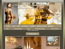 Tablet Screenshot of adasskincare.com